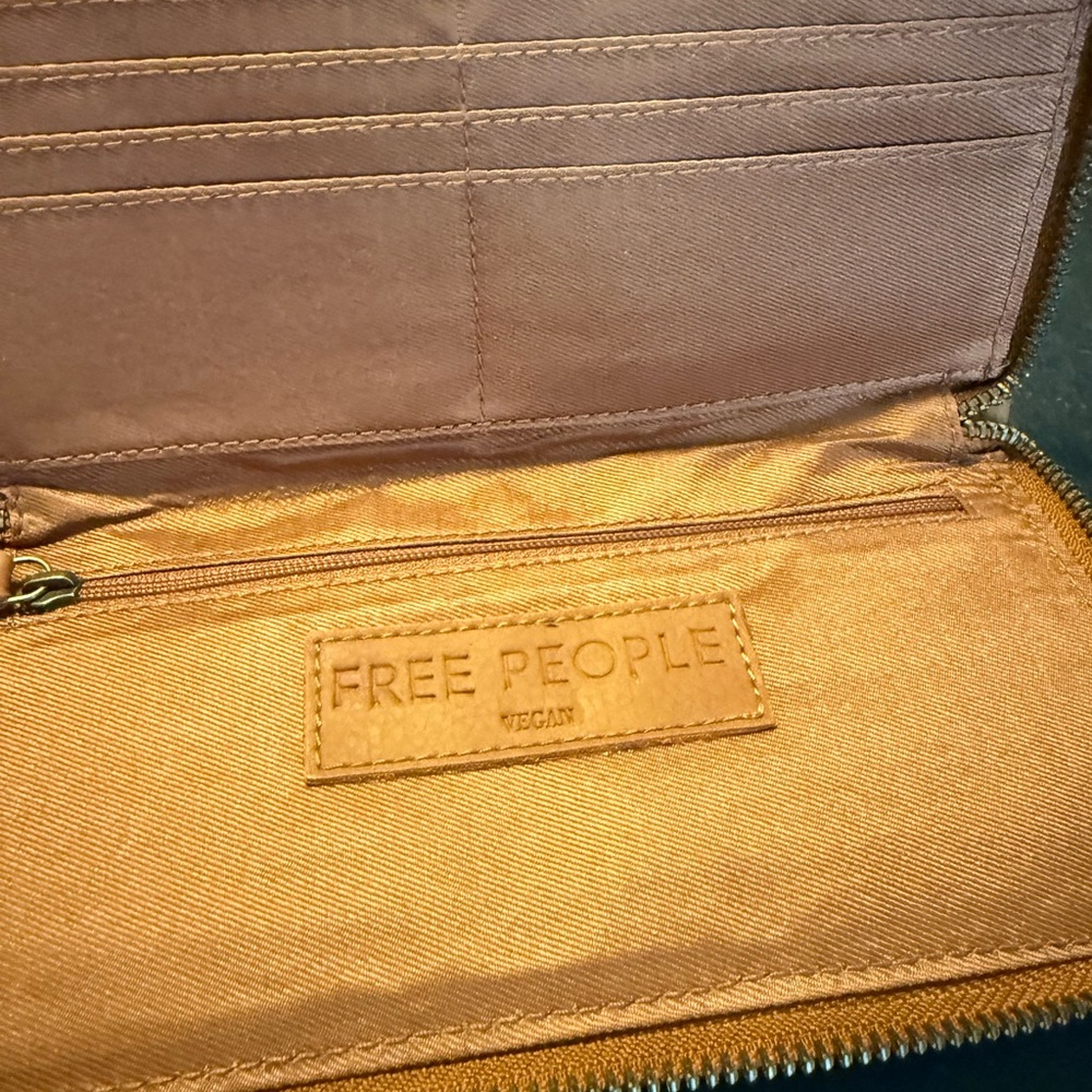Free People Vegan Leather Wristlet